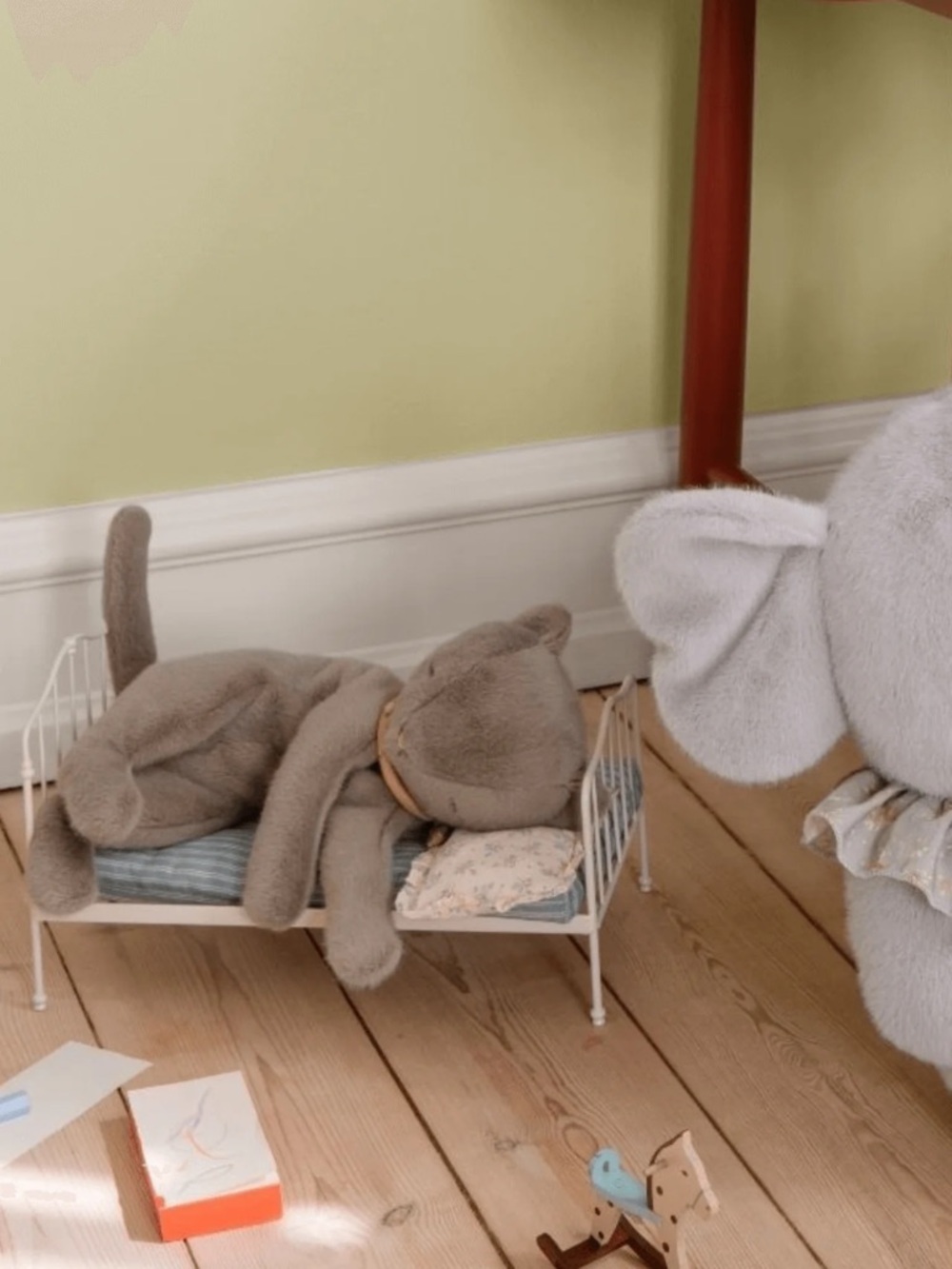 NWT Maileg Sleeping Kitten Plush Medium Grey, Soft Toy, Collectible Kids Gift - Picture 10 of 16